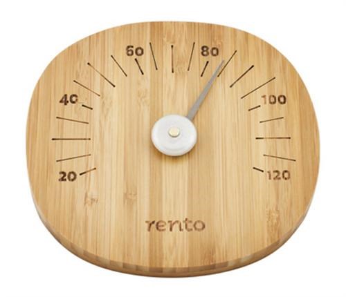 Rento Bastutermometer,mörk bambu